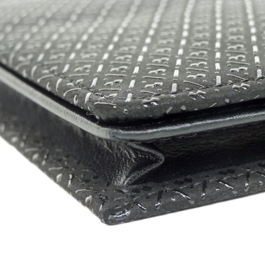 印傳屋（INDEN-YA） 印伝 長財布 2104束入I 黒地鹿革 黒漆 瓢箪柄 爆買