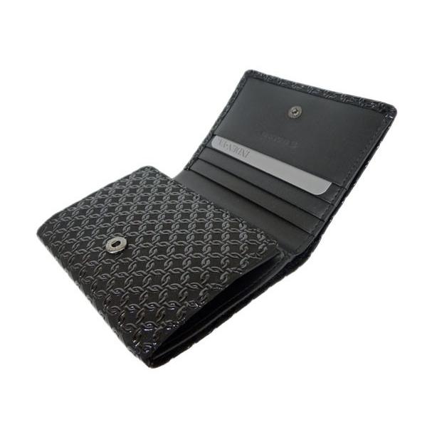 新品未使用【印傳屋】illuminaブラック二つ折り財布鹿革製 新品未使用【印傳屋】illuminaブラック二つ折り財布鹿革製