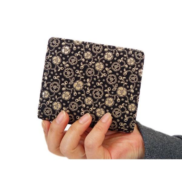 【未使用品】印傳屋財布・小銭入れなし・二つ折り財布札入れ 紺 とんぼ Amazon | [印傳屋] 印伝 二つ折り財布 札入H ボックス型小銭入れ