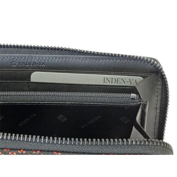 【新品、未使用品】最高級鹿皮長財布 印伝　黒/赤 楽天市場】【鹿革印伝 長財布 3色 高級鹿皮本漆 婦人用 Mothers