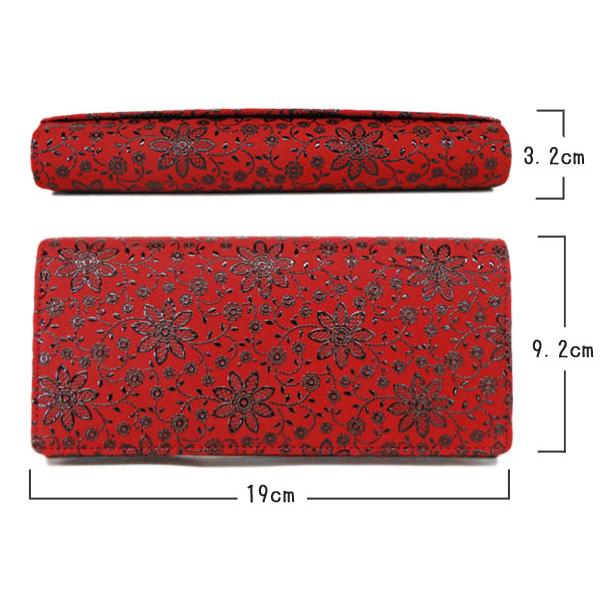 甲州印伝　印傳屋　長財布　クレマチス柄 黒地黒漆の品 Amazon | [印傳屋] 印伝 長財布 束入L 薄い 鹿革 黒地×黒漆