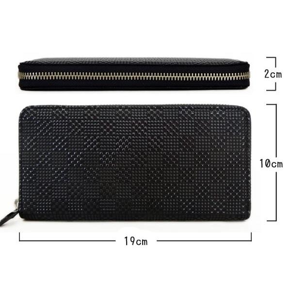 【印傳屋】長財布 ラウンドファスナー 漆加工 ブラック 亀甲柄 楽天市場】印伝 長財布 印傳屋 甲州印伝 財布 2111 束入れ