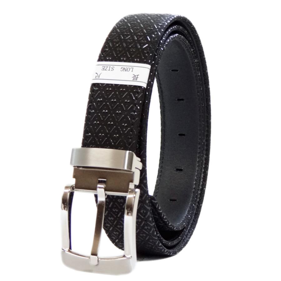 印傳屋（INDEN-YA） 印伝 B30ベルトL（長尺タイプ） 4002 黒地鹿革黒漆