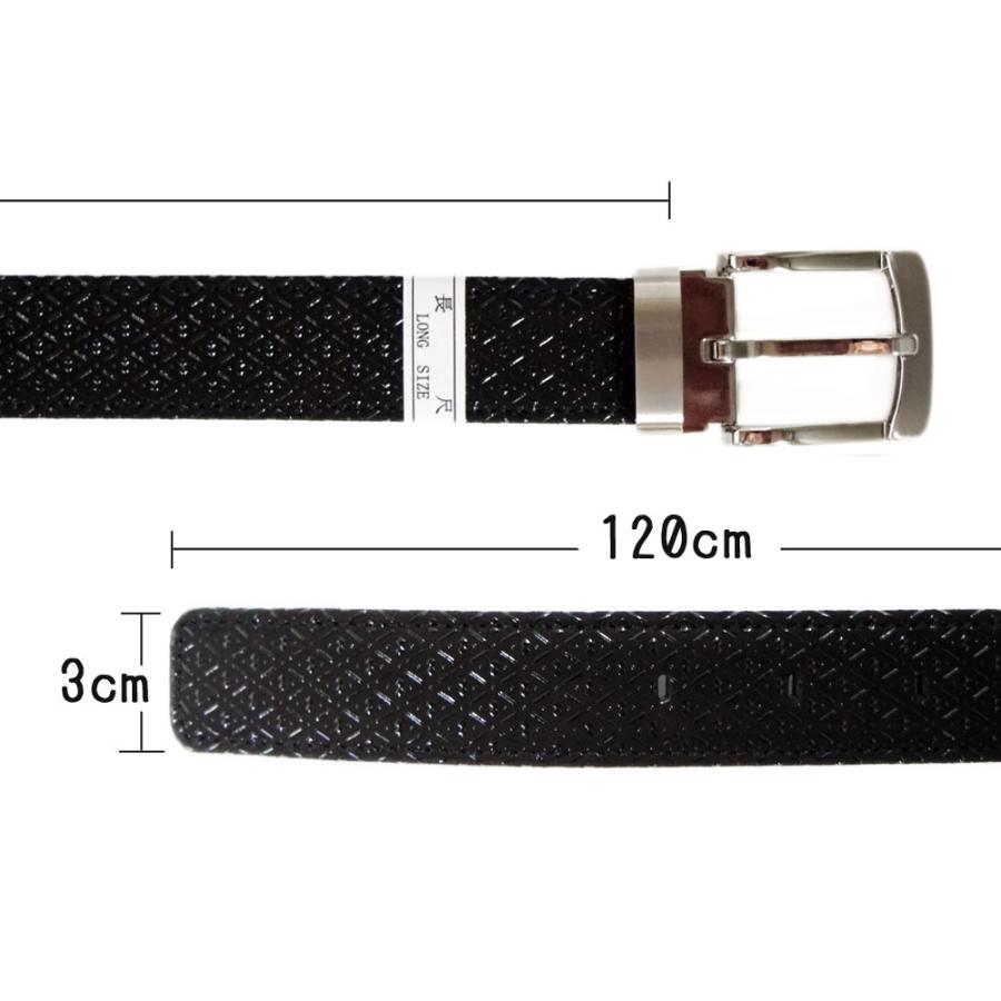 印傳屋（INDEN-YA） 印伝 B30ベルトL（長尺タイプ） 4002 黒地鹿革黒漆