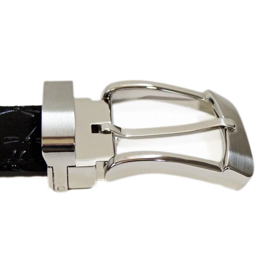 印傳屋（INDEN-YA） 印伝 B30ベルトL（長尺タイプ） 4002 黒地鹿革黒漆