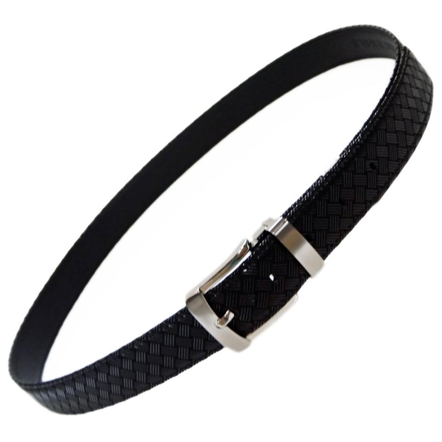 印傳屋（INDEN-YA） 印伝 B30ベルトL（長尺タイプ） 4002 黒地鹿革黒漆