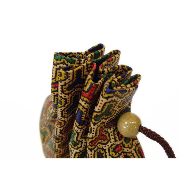 印傳屋（INDEN-YA） 印伝 巾着 5753 更紗 毘沙門亀甲 爆買 : 甲州印伝