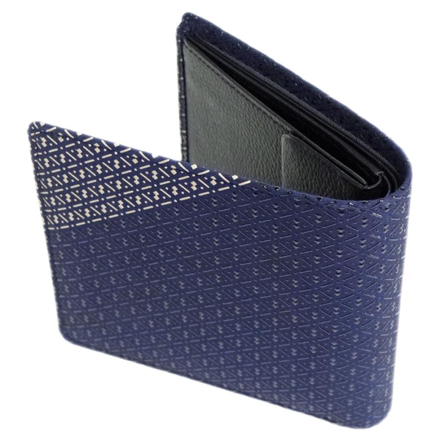 き*ん様 印伝屋　札入れ　【新品未使用】 印傳屋 印伝[インデン]二つ折り純札入れ（小銭入れ無し