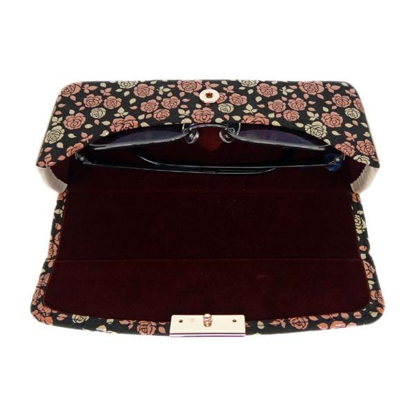 印傳屋 印伝 メガネケース　かぐわ　ローズ柄 印傳屋 印伝 メガネケース かぐわ ローズ柄 印傳屋 敬老の日