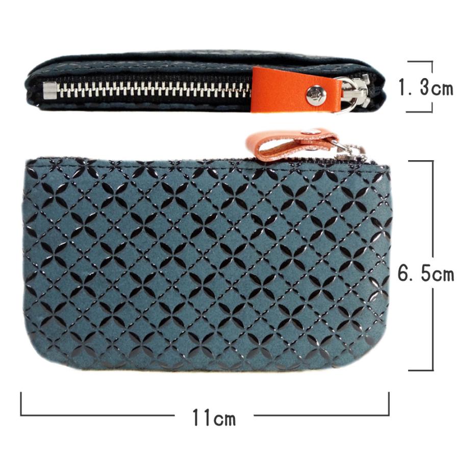 甲州印伝 小銭入れ 【HISOCA】緑×黒漆 鹿革 印傳屋 小物入れ 新品 甲州印伝 小銭入れ 【HISOCA】緑×黒漆 鹿革 印傳屋 小物入れ