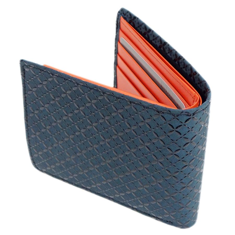 印傳屋（INDEN-YA） 印伝 HISOCA二つ折り財布 札入J 9402 緑地鹿革黒漆 七宝繋ぎ柄 爆買 : 甲州印伝卸問屋の鈴木義介商店 -  通販 - Yahoo!ショッピング