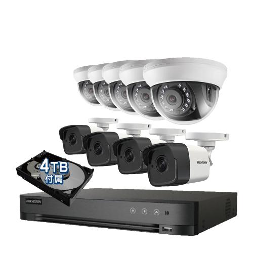 防犯カメラ 屋外 屋内 500万画素 監視カメラ 選べる 9台 16ch