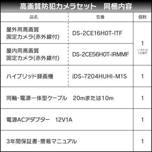 防犯カメラ 屋内 屋外 500万画素 監視カメラ 選べる 1台 4ch