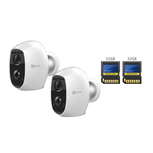 EZVIZ 防犯カメラ 家庭用 屋内 屋外 バッテリー駆動 簡単設置 Wi-Fi