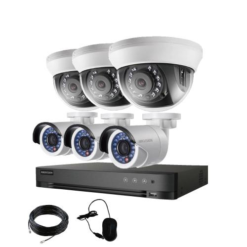 防犯カメラ 屋外 バレット 型 屋内 ドーム型 から 6台 選択 8ch