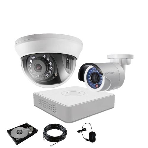 HIKVISION 防犯カメラ 家庭用 屋外 屋内 243万画素 カメラ