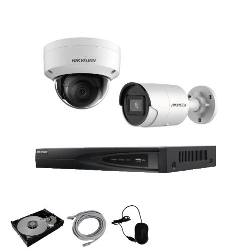 HIKVISION（ハイクビジョン） 防犯カメラ 監視カメラ 2台 屋外用 屋内 
