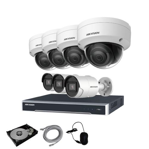 HIKVISION（ハイクビジョン） 防犯カメラ 監視カメラ 7台 屋外用 屋内