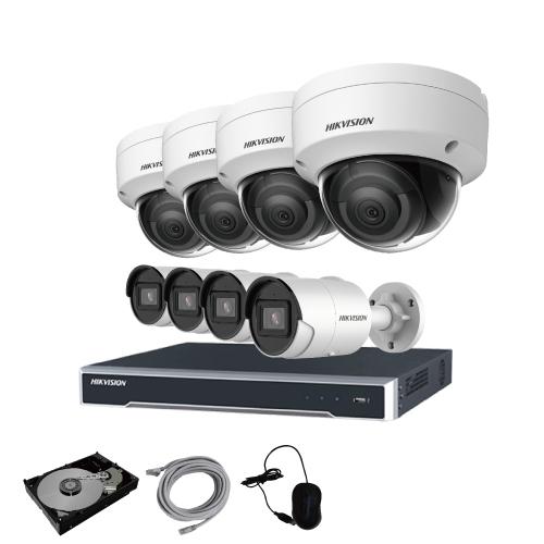 カメラ　８台セット HIKVISION（ハイクビジョン） 防犯カメラ 監視カメラ 8台 屋外用 屋内