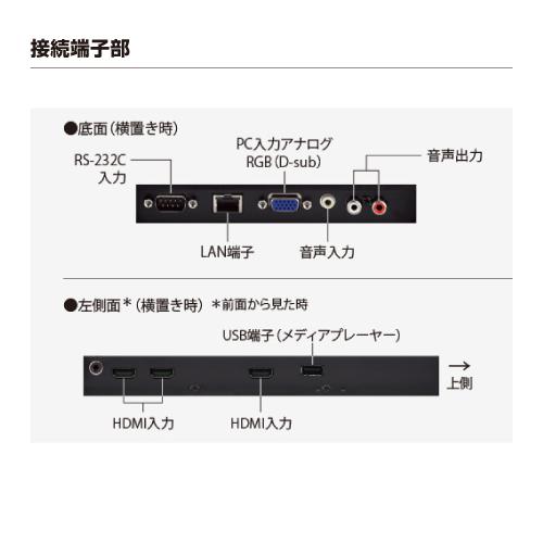 シャープ SHARP PN-HW501 50インチ 4K デジタルサイネージ