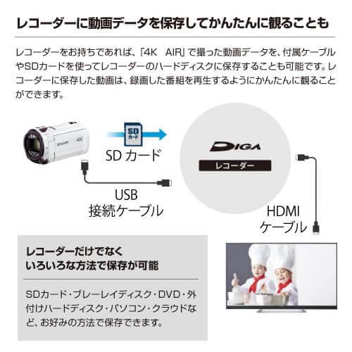 パナソニック Panasonic HC-VX992M-W デジタル4Kビデオカメラ ピュア