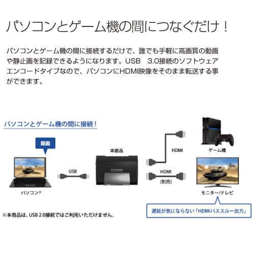 I-O DATA GV-USB3/HD USB 3.0接続 ソフトウェアエンコード HDMI