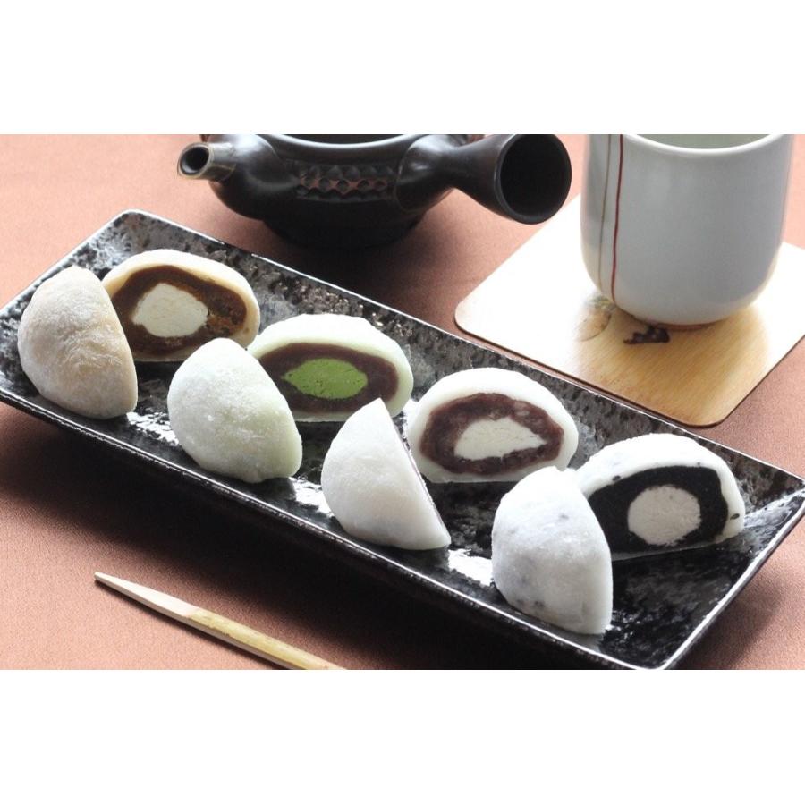 生クリーム大福 わたもち 4種詰め合わせ (抹茶 黒ごま 小倉 紅茶) 60g
