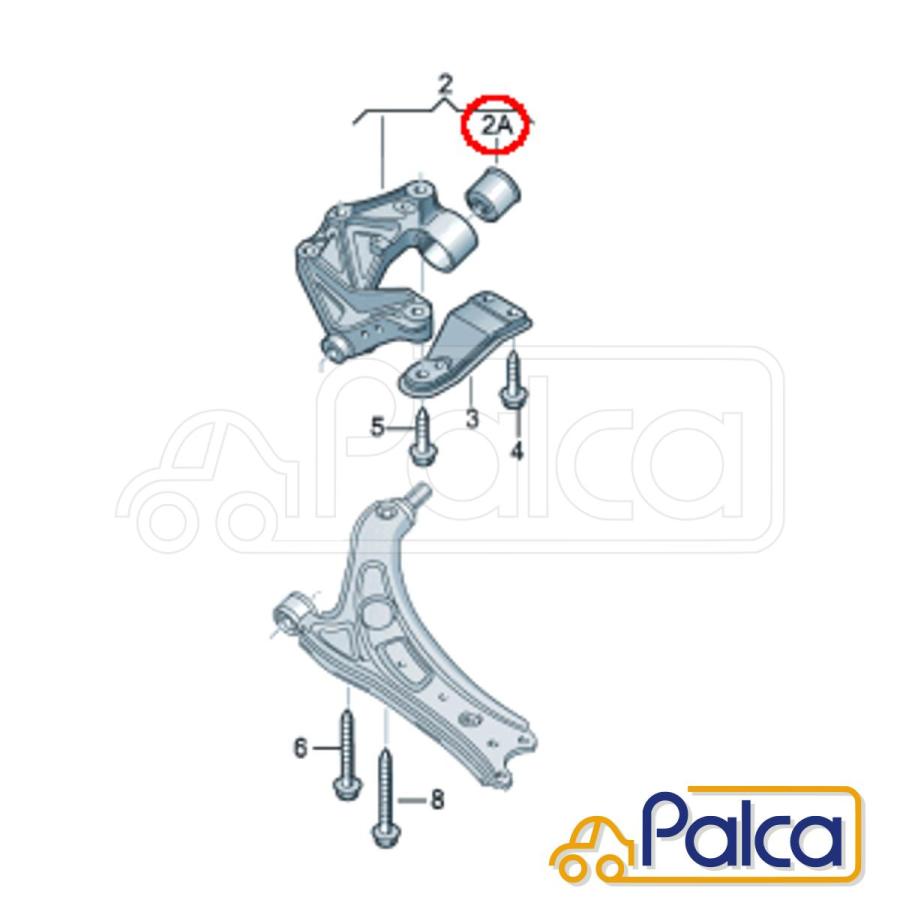 アウディ/VW フロント ロアアームブッシュ HD強化品 | A3 S3/8P