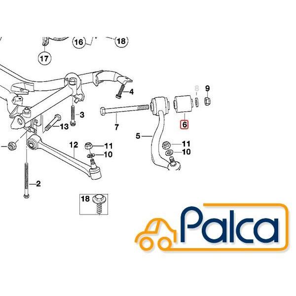BMW フロント ストラットアームブッシュ/テンションロッドブッシュ