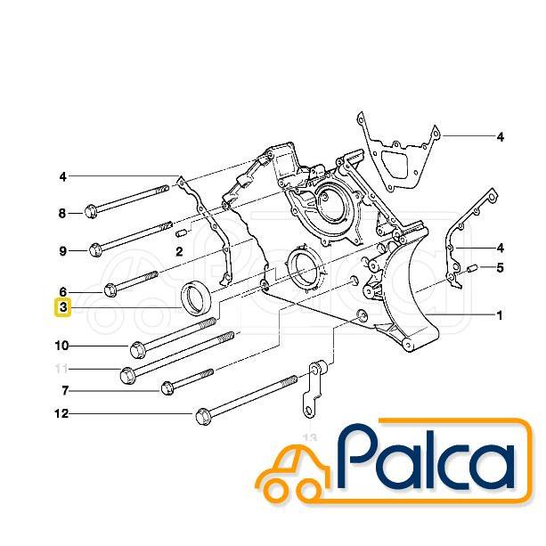 アルファロメオ クランクシャフトシール 6 75 90 155 164 GTV