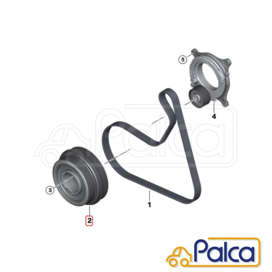 BMW ミニ/MINI クランクシャフトプーリー/バイブレーションダンパー X2