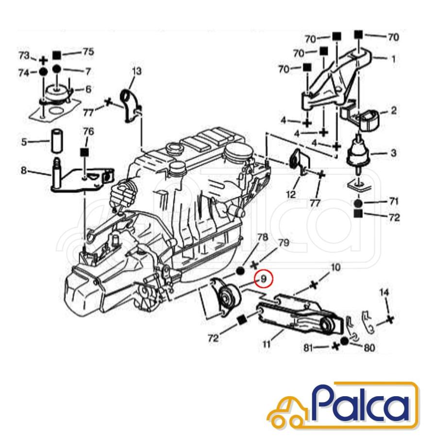 プジョー シトロエン エンジンマウント アンチトルクマウント フロント 106i 106ii Ax シャンソン サクソ Corteco製 Cr P035 パーツのpalca パルカ Yahoo 店 通販 Yahoo ショッピング