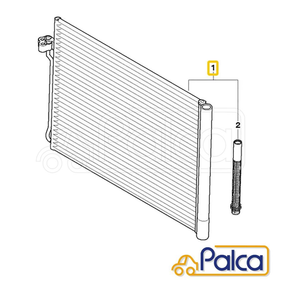 BMW エアコンコンデンサー | X5|E70/3.0Si 30i 35i 4.8i 48i | X5|F15/35i 35d | X6|E71/35i | X6|F16/35i | MAHLE製 | 64509239992に適合｜s-hokusyo｜03