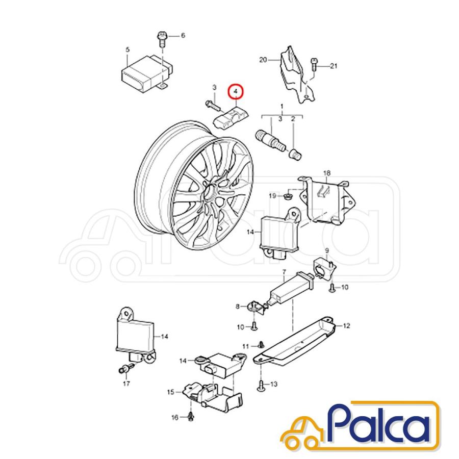 VW/ポルシェ TPMS/タイヤ空気圧センサー |トゥアレグ/7L 7P VW/ポルシェ TPMS/タイヤ空気圧センサー |トゥアレグ/7L 7P