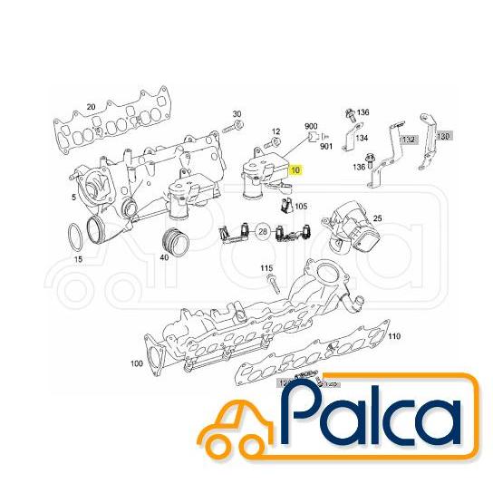 ベンツ インテークポートシャットオフ モーター/アクチュエーター W211 