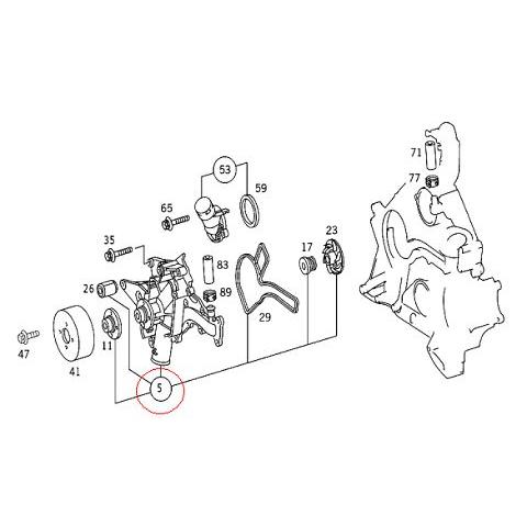 ベンツ ウォーターポンプ | W202 W210 W211 W203 W220 W163 W463 W639 