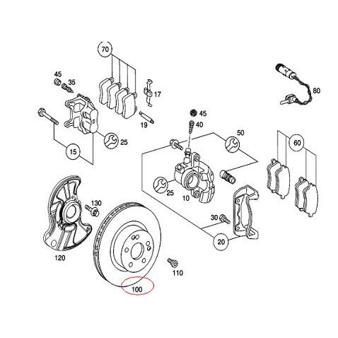 ベンツ フロント ブレーキローター 2枚 防錆TYPE 300X28 W203/C200,C230,C240,C280,C320 C209,A209/CLK200,CLK240,CLK320,CLK350｜s-hokusyo｜03