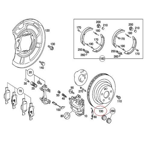 メルセデス ベンツ リア ブレーキローター 2枚セット 300x10mm W211 S211 E240 E280 50 E2cdi マイレ製 正規品スーパーsale 店内全品キャンペーン cdi W212 E250 S212