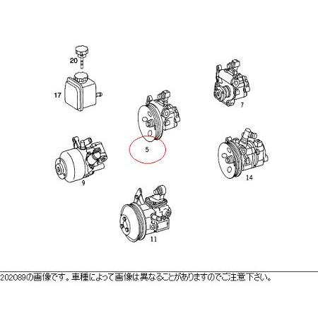 メルセデス ベンツ パワーステアリング/パワステポンプ W202,R170,W210