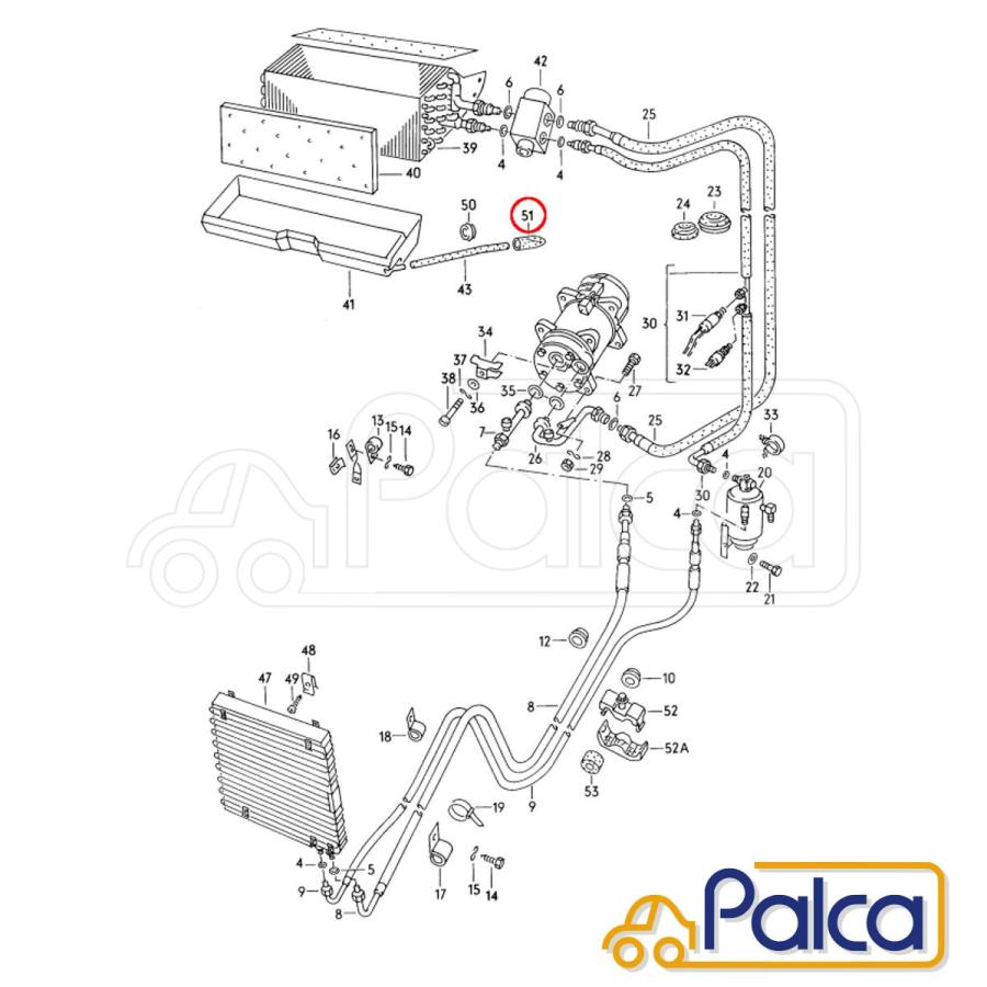 VW エアコン/AC エバポレータードレンブーツ | ヴァナゴン/トランス  