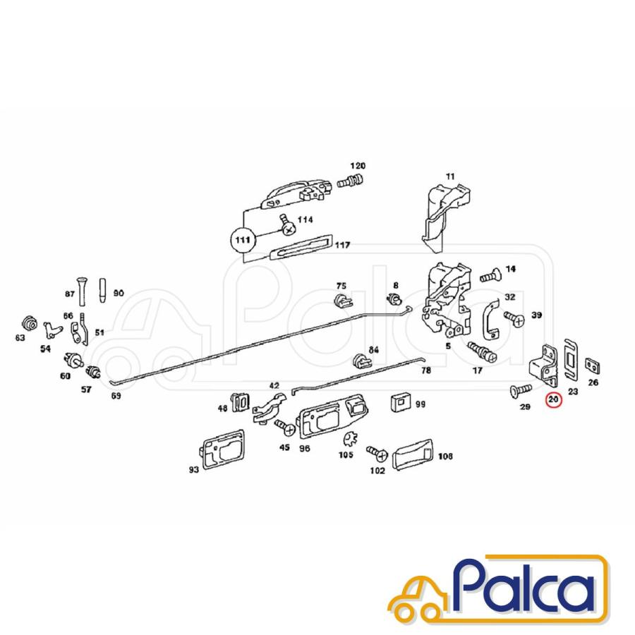 メルセデス ベンツ ロッキングアイ 右側 前後共通| ミディアムクラス