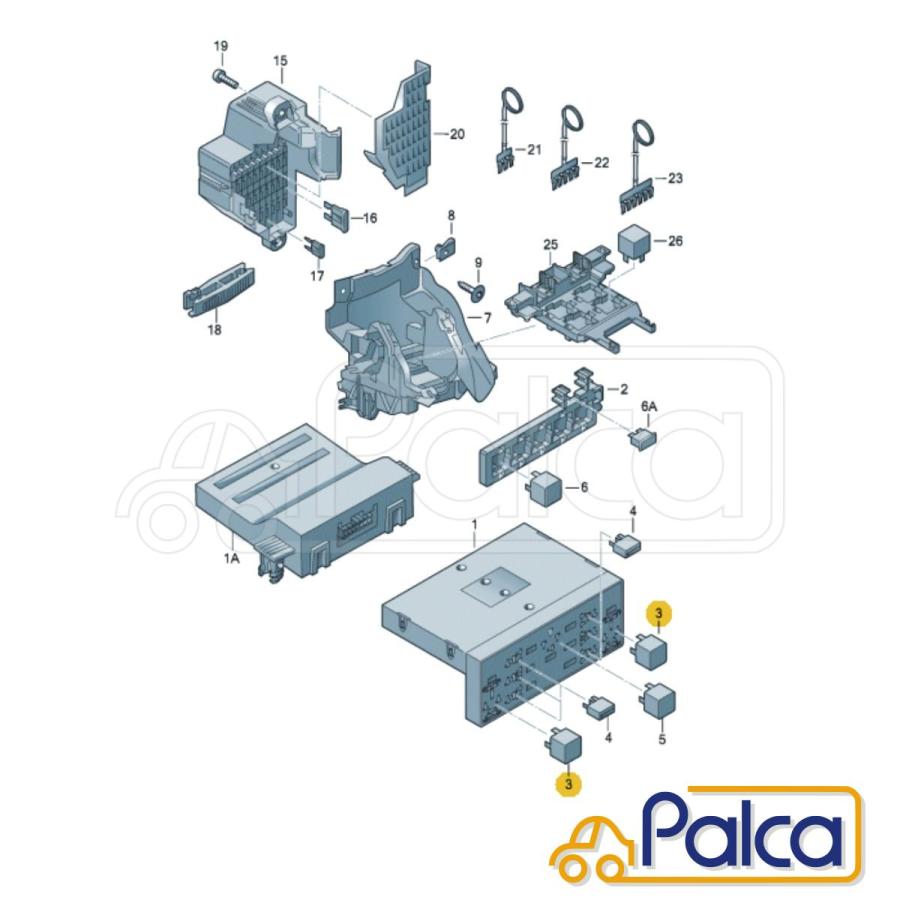 AUDI/VW マルチファンクションリレー 460番リレー| A3/8P | TT/8J