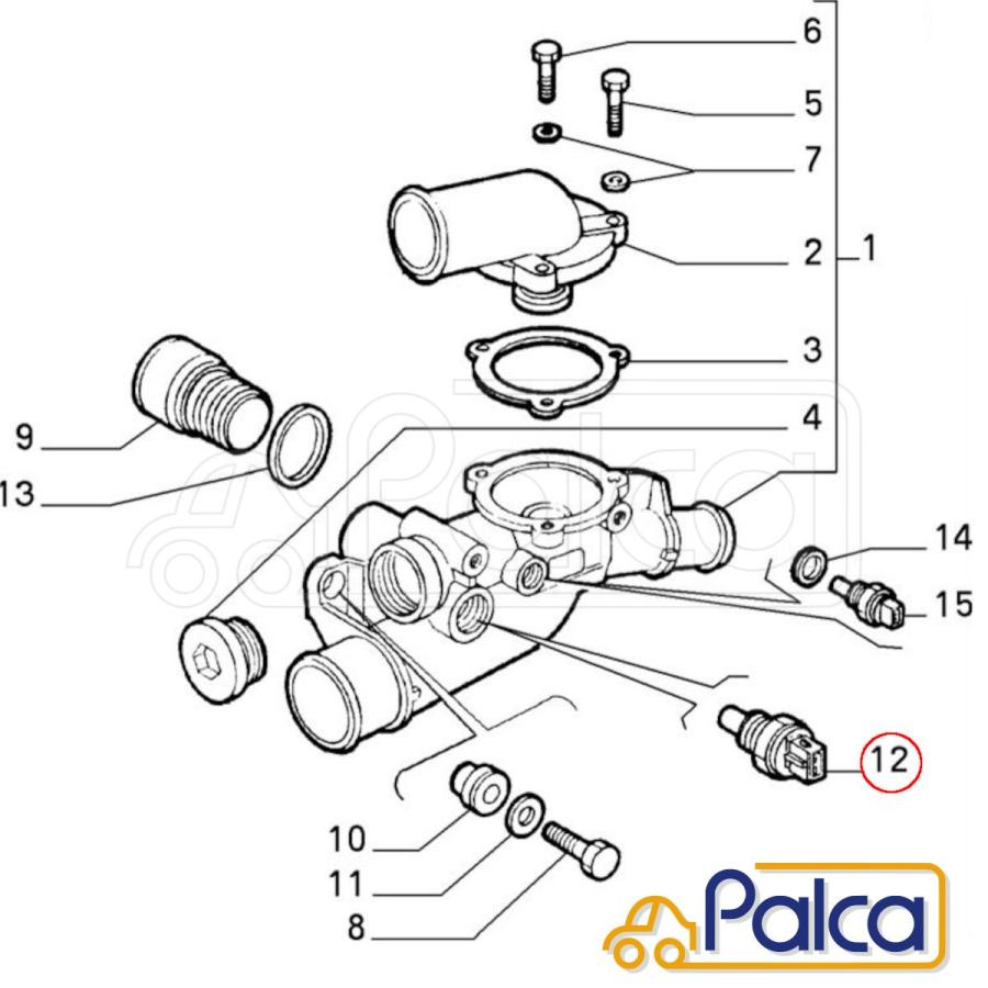 アルファロメオ 水温センサー | 145 155 156 GTV/916 スパイダー