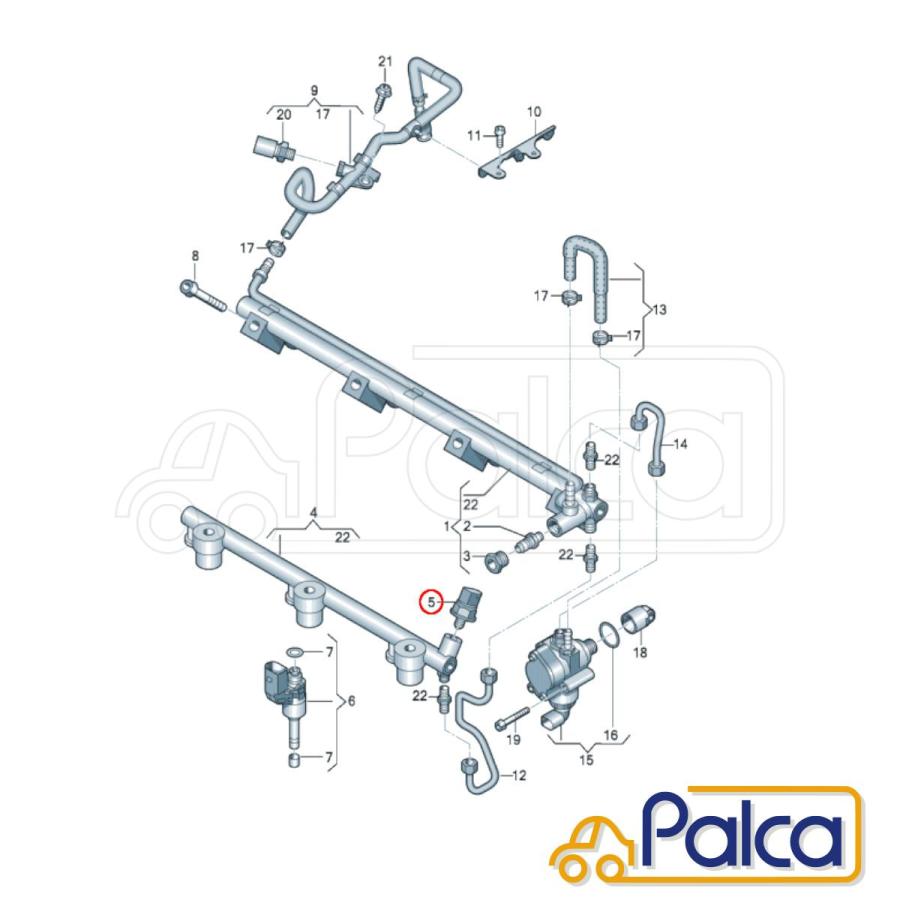 AUDI/ポルシェ フューエルハイプレッシャーセンサー | A3|8P/8PAXW