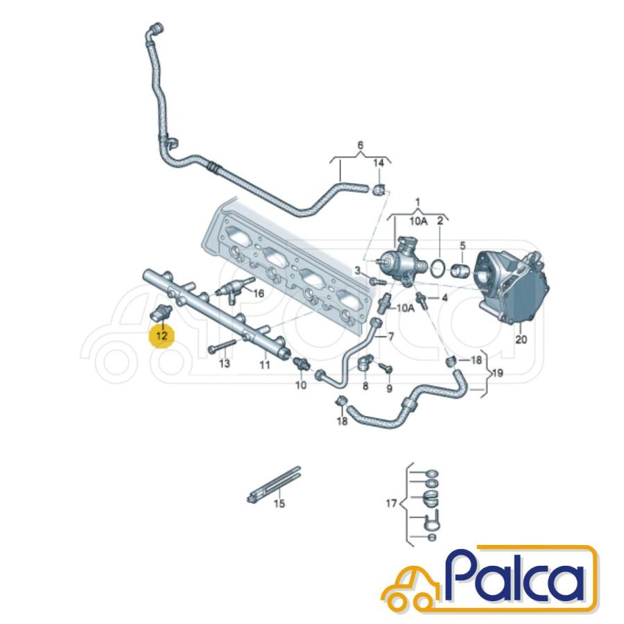 VW フューエルプレッシャーセンサー | アルテオン/3H ザ・ビートル
