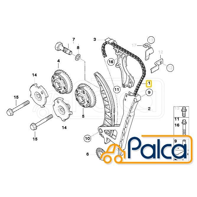 BMW MINI/ミニ タイミングチェーンキット R56,R57,R58,R55/CooperS,JCW