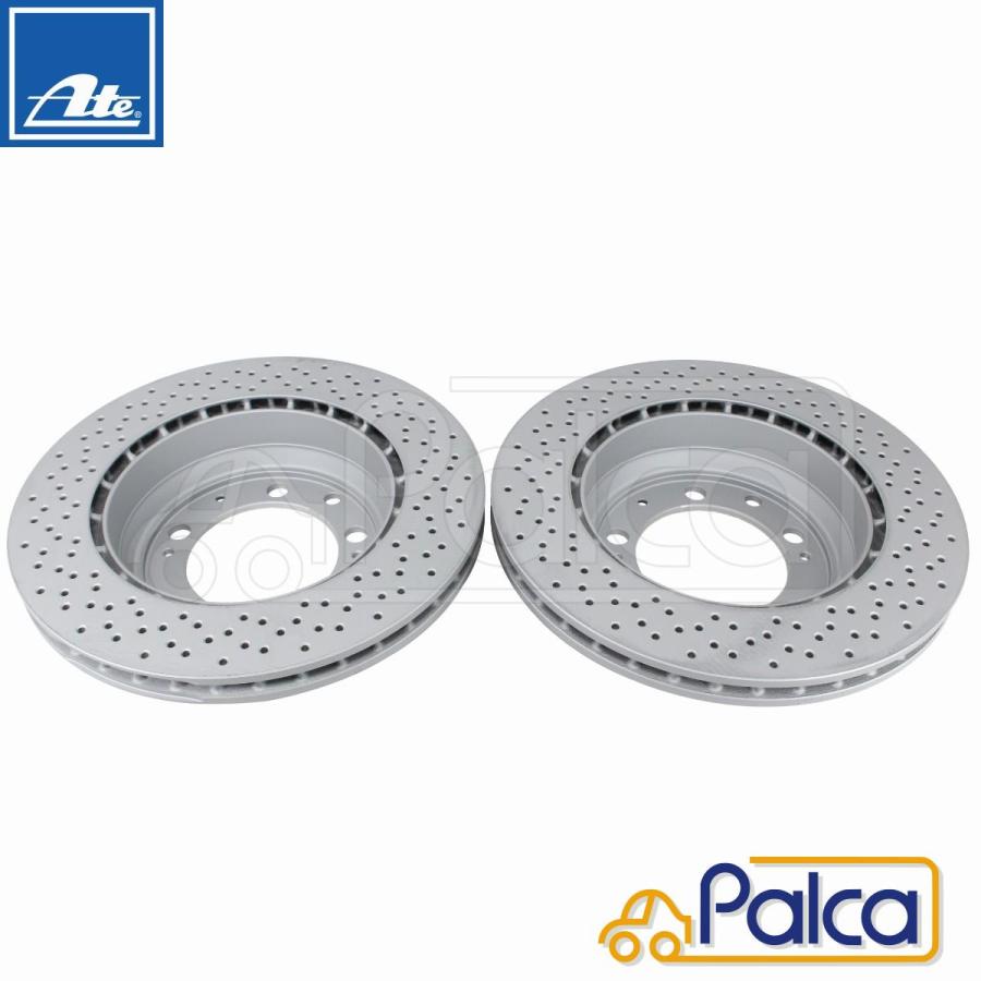 ポルシェ 防錆加工 リア ドリルド ブレーキローター 2枚SET 299X24MM