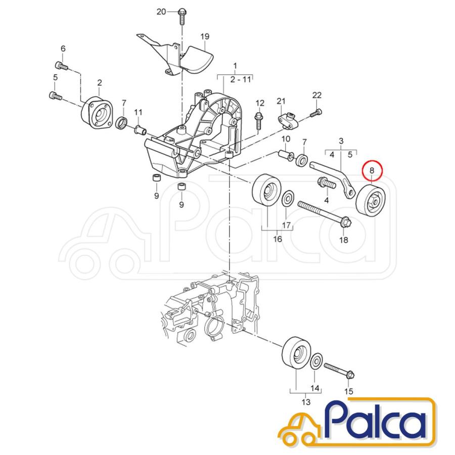 ポルシェ テンショナープーリー/テンションローラー | 911/996 997
