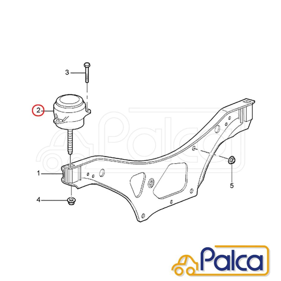 ポルシェ エンジンマウント | 911|997/クーペ FEBI製 99737504908に