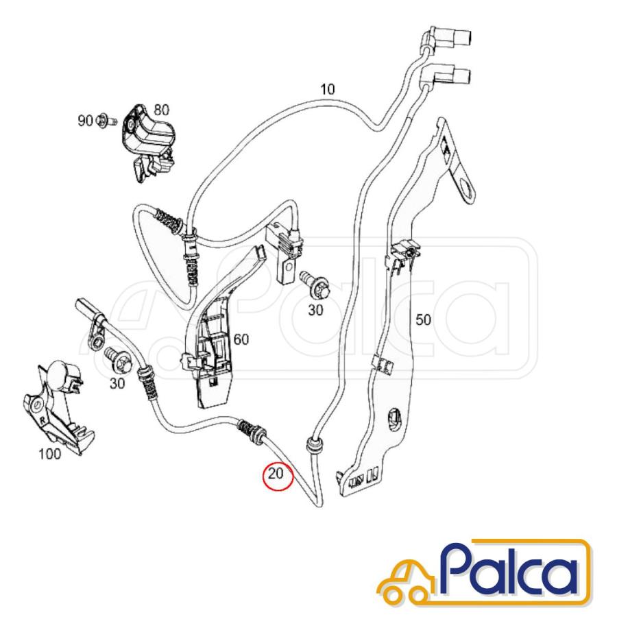 専用ページ メルセデスベンツ フロント ABSセンサー/スピードセンサー 左右共通